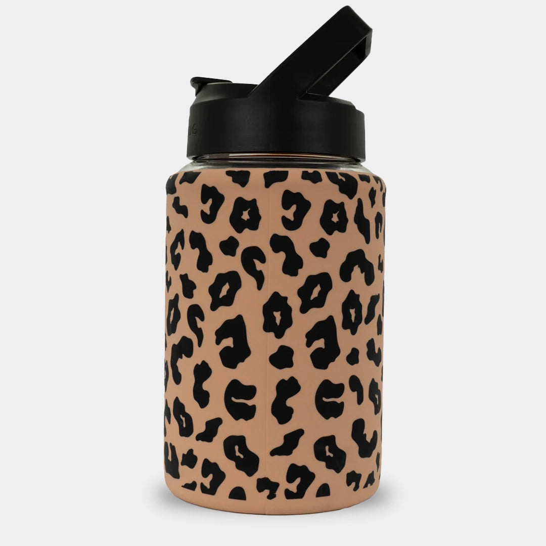 Obsessive Cup Disorder Cheetah Print Cow Print Water Bottle 3
