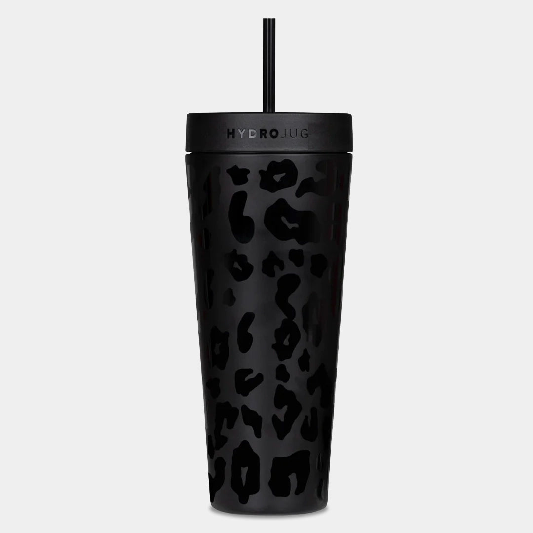 Black Leopard Stainless Steel Shaker (24oz)