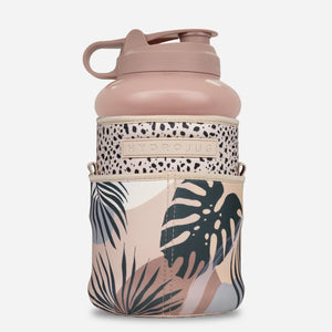 Hydro Jug Dainty Sleeve from Floral Collection Bundle with Straw Excellent