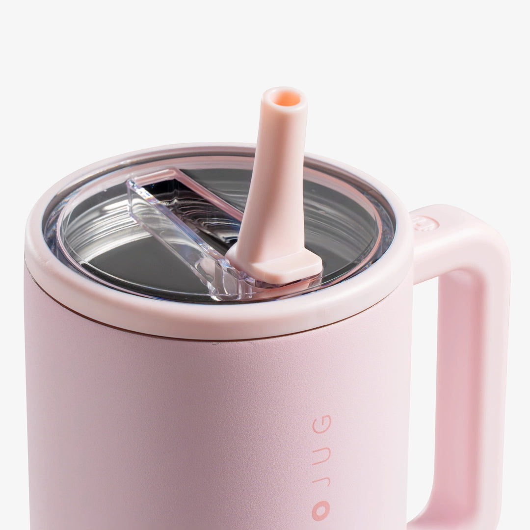 HydroJug Pink Neutrals Reusable Silicone Straws