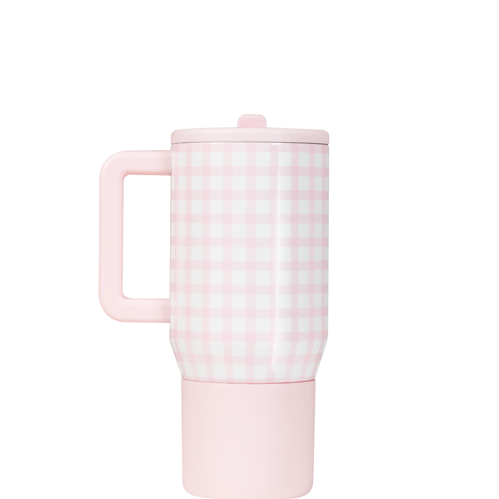 Pink Gingham Traveler (20oz)