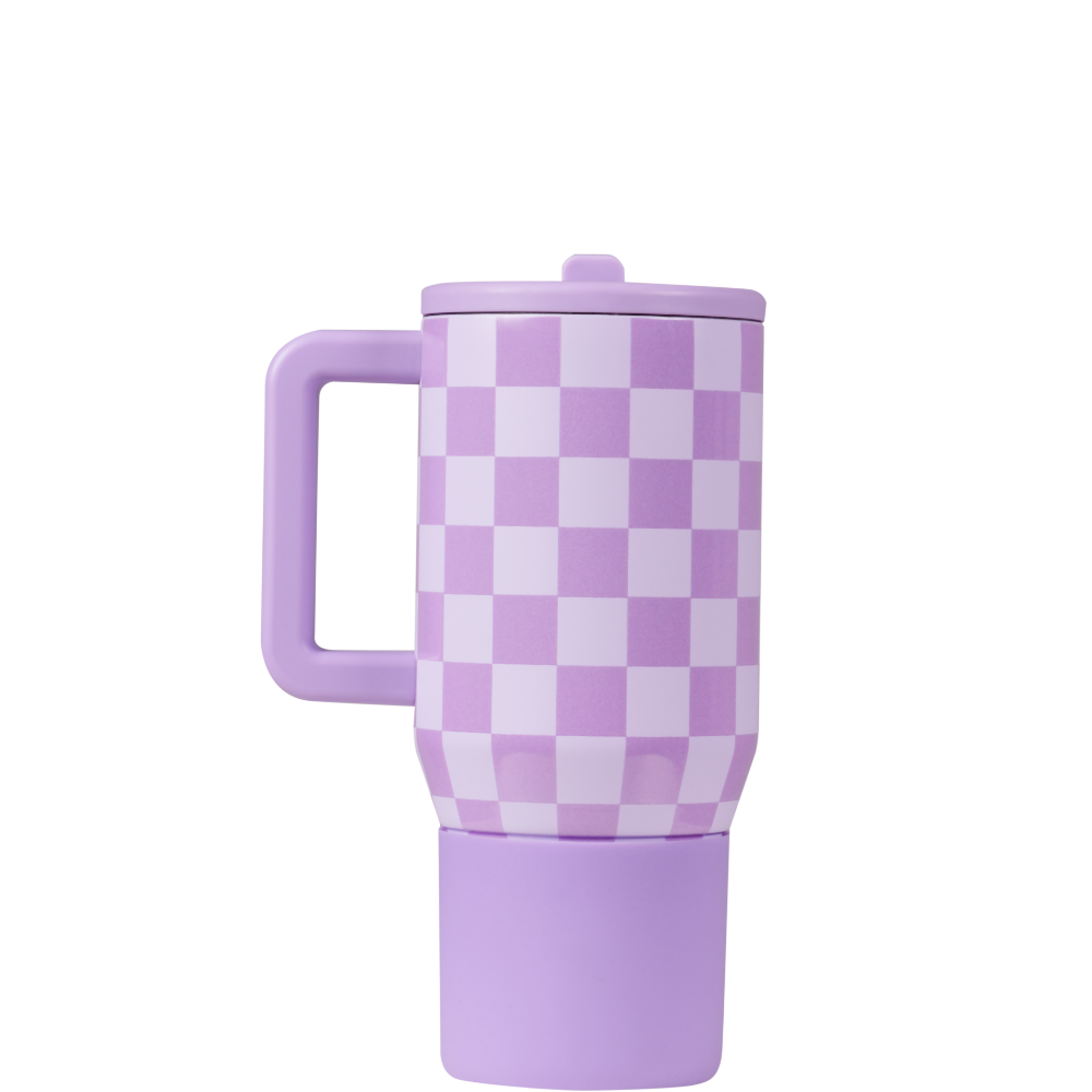 Lavender Checkers Traveler (20oz)