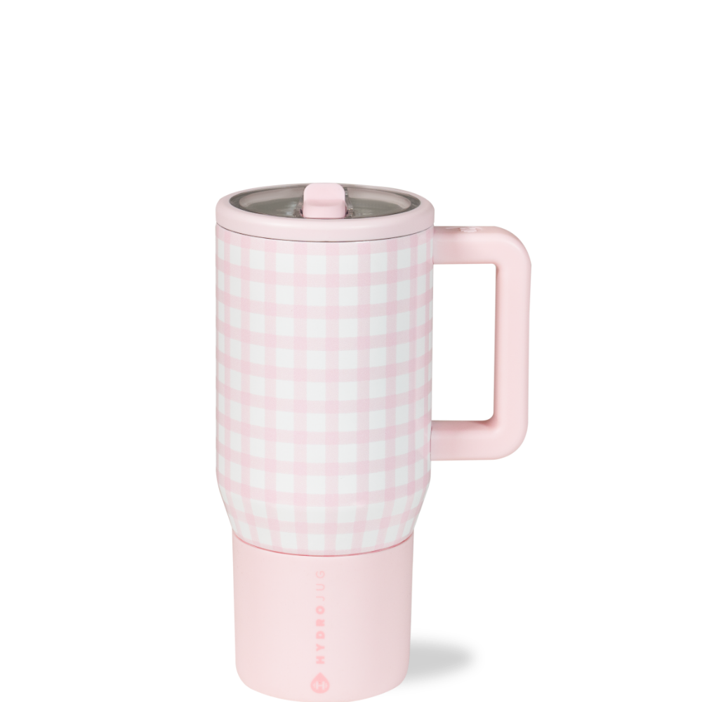 Pink Gingham Traveler (20oz)