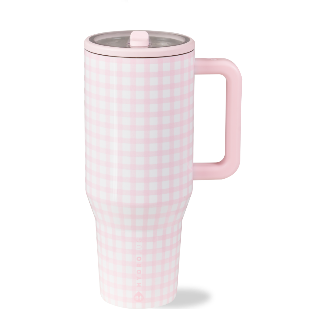 Pink Gingham Traveler (32oz)