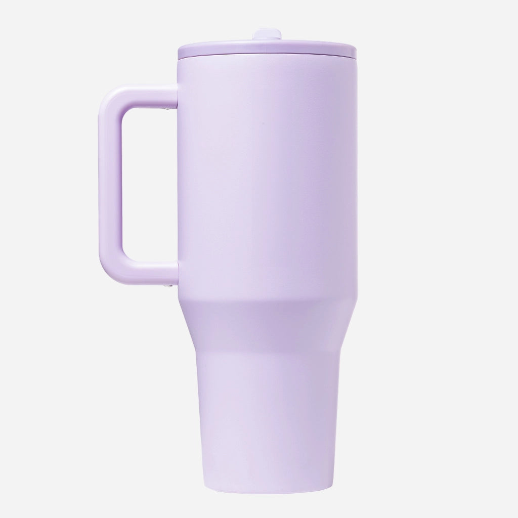 PURPLE RUBBERIZED ETCH MUG